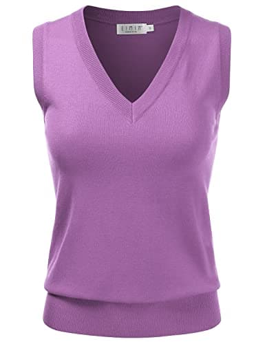 EIMIN Women's V-Neck Stretch Pullover Premium Sweater Vest Top (S-3X)