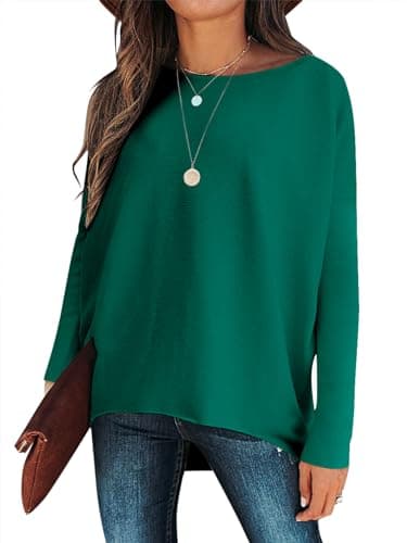 Caracilia Women's Oversized Fall Batwing Knit Sweater