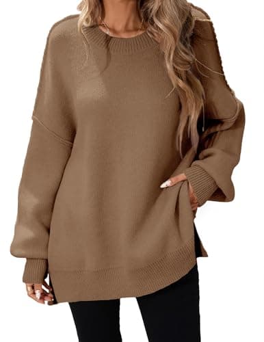 Libsorge Women's Oversized Batwing Long Sweater Top 2024 Fall