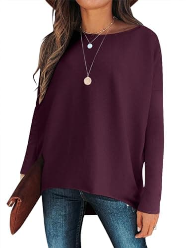 Caracilia Women's Oversized Fall Batwing Knit Sweater