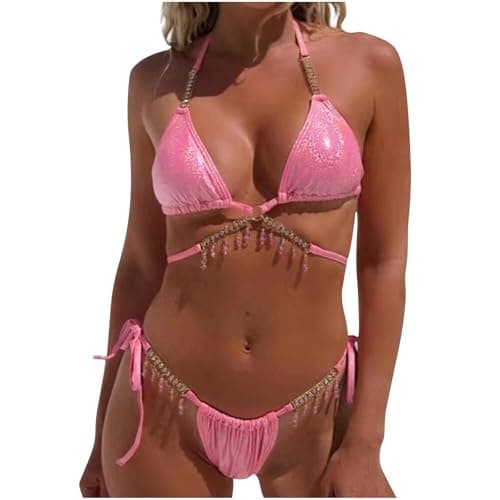 Cethrio Triangle Bikini Sets for Women: Plus Size Tummy Control Swimwear