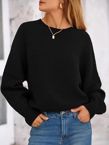 PRETTYGARDEN Women's Long Lantern Sleeve Oversized Sweater