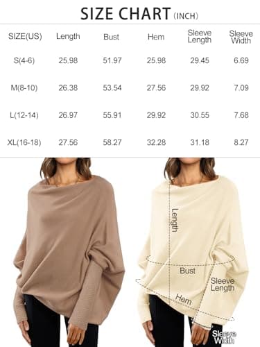 Women's Oversized Batwing Sweaters for Fall Fashion outfit