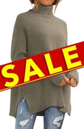 Women's Oversized Turtleneck Sweater
