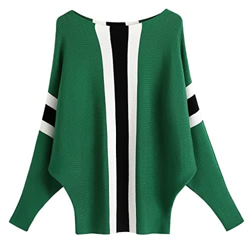 GABERLY Women's Boat Neck Batwing Dolman Knit Sweaters & Pullovers