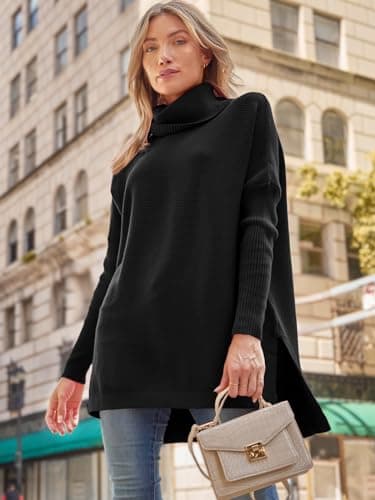 Women's Oversized Turtleneck Sweater