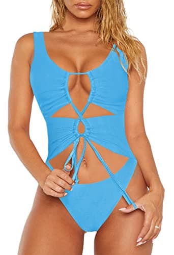 Sovoyontee Women's Cheeky One Piece Swim Suit
