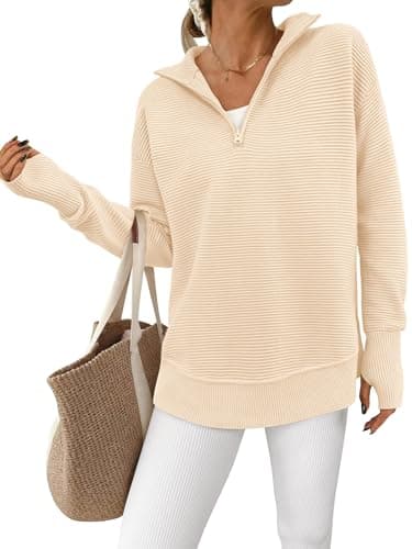 PPRETTYGARDEN Women's Long Sleeve V-Neck Knit Sweater