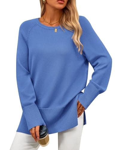 PRETTYGARDEN Women's Knit Long Sleeve Pullover Tunic Sweater