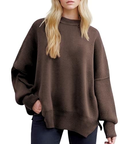 Simier Fariry 2024 Women's Oversized Batwing Knit Sweater Pullover Legging Tunic