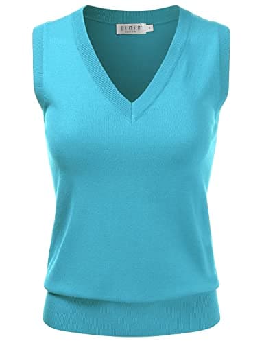 EIMIN Women's V-Neck Stretch Pullover Premium Sweater Vest Top (S-3X)