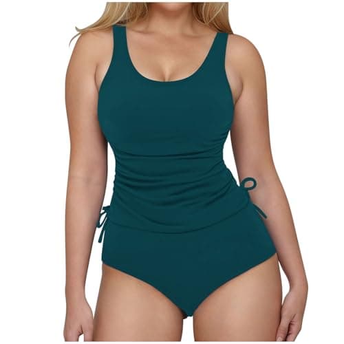 Cethrio Women's Tummy-Control Tankini Swimsuit