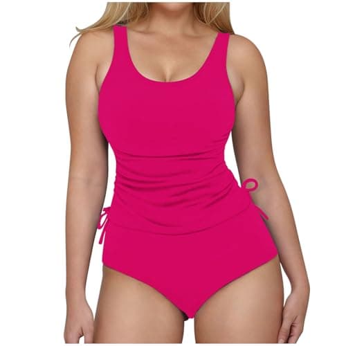 Cethrio Women's Tummy-Control Tankini Swimsuit