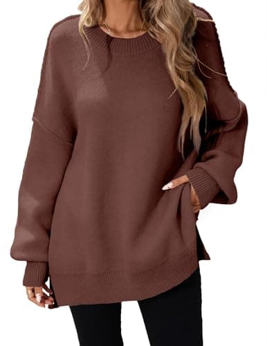 Libsorge Women's Oversized Batwing Long Sweater Top 2024 Fall