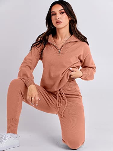 ANRABESS Women's 2 Piece Fall Outfits Sweater Sets