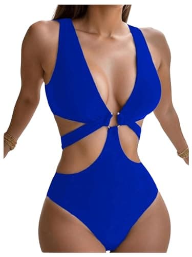 High Backless One Piece Swimsuit for Women
