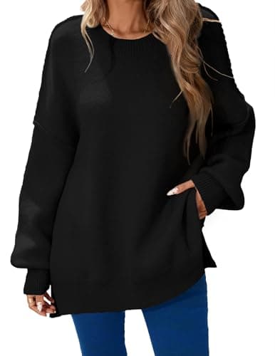 Libsorge Women's Oversized Batwing Long Sweater Top 2024 Fall