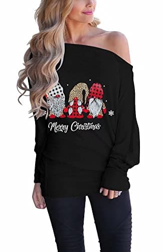 Lacozy Women's Off Shoulder Oversized Long Sleeve Knit Pullover