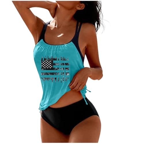 Full-Coverage Women's Tankini Bathing Suits Swimwear