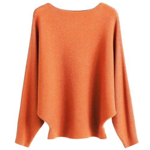Women's Boat Neck Oversized Sweaters