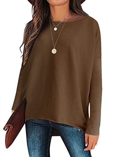 Caracilia Women's Oversized Fall Batwing Knit Sweater