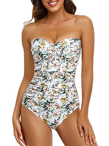 RELLECIGA Women's Strapless Swimsuit