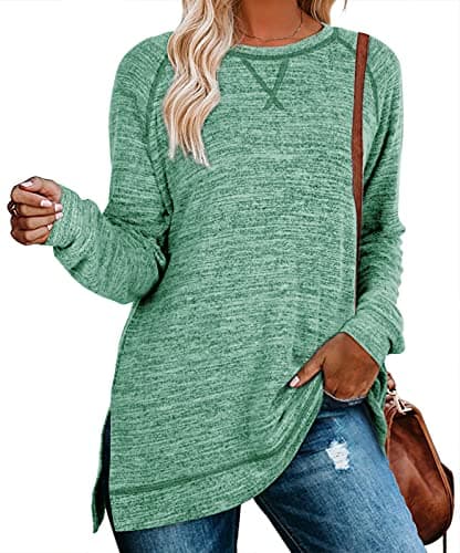 Aokosor Women's Long Sleeve Tunic Tops for Leggings