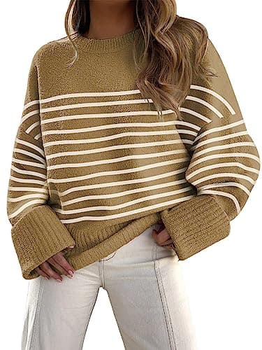 LILLUSORY Women's Oversized Fuzzy Chunky Warm Pullover Sweater