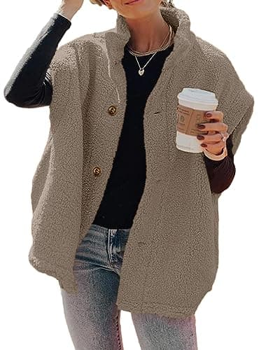 Hongqizo Women's Fuzzy Fleece Vest