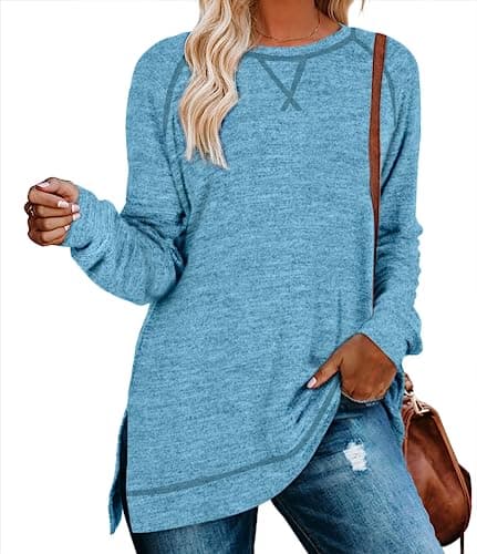Aokosor Women's Long Sleeve Tunic Tops for Leggings