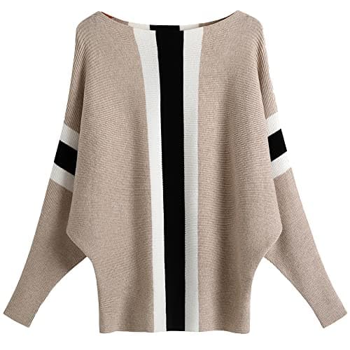 Women's Boat Neck Oversized Sweaters