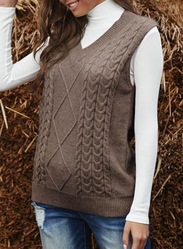 Oversized Sleeveless Sweater Vest for Women