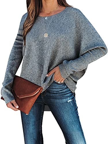 Caracilia Women's Oversized Fall Batwing Knit Sweater