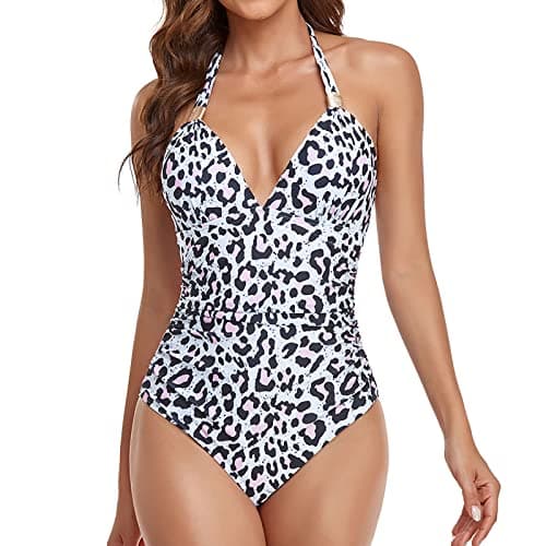 Maidsgop Women's High Waist Printed Strappy Bikini Set