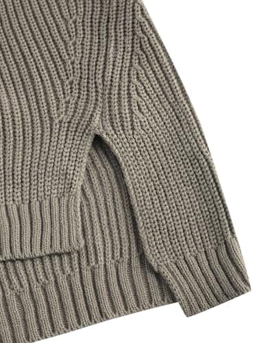 ZAFUL Women's Oversized V-Neck Long Sleeve Knit Sweater Trends Fall 2024