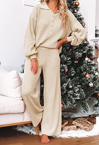 Viottiset Women's 2-Piece Knit Sweater Lounge Set