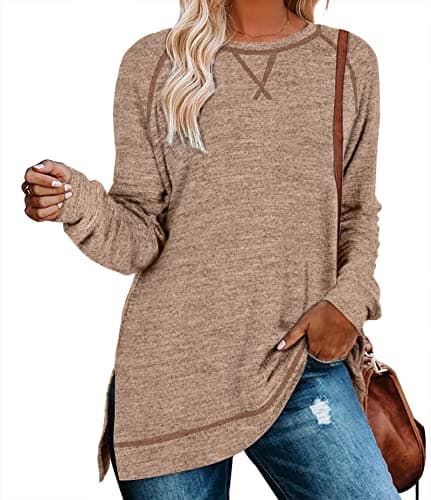Aokosor Women's Long Sleeve Tunic Tops for Leggings