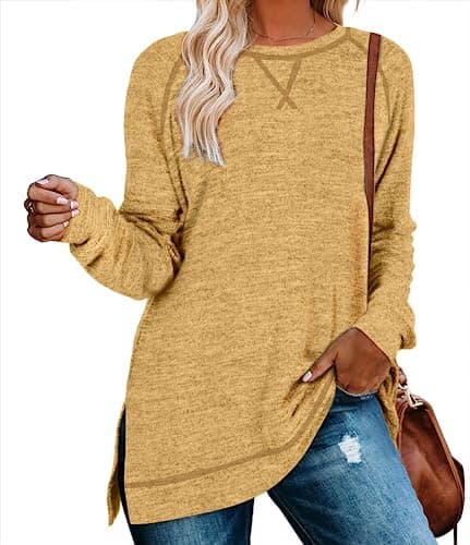 Aokosor Women's Long Sleeve Tunic Tops for Leggings