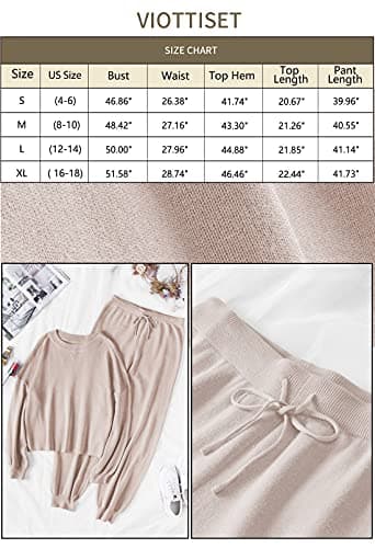 Casual 2 Piece Knit Lounge Set for Women