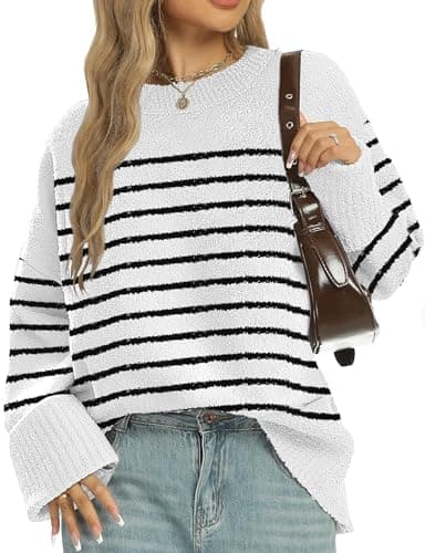 2025 Trendy Chunky Fuzzy Woman's Oversized Long Sleeve Sweater