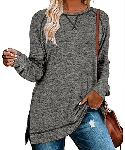 Aokosor Women's Long Sleeve Tunic Tops for Leggings