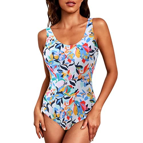 Maidsgop Women's High Waist Printed Strappy Bikini Set