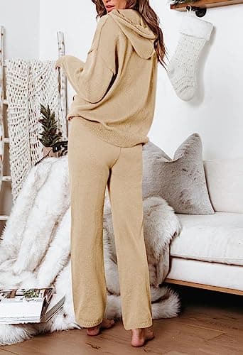 Viottiset Women's Hoodie and Wide Leg Pant Lounge Set