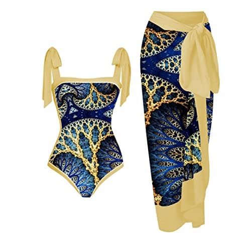 Plus Size Pretty Print Tankini Swimsuit for Women
