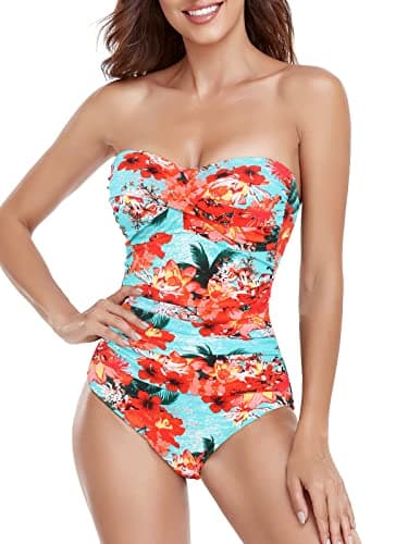 RELLECIGA Women's Strapless Swimsuit