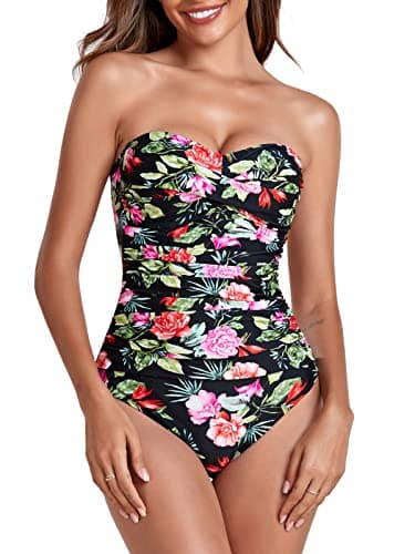 RELLECIGA Women's Strapless Swimsuit