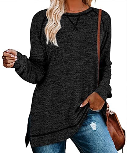 Aokosor Women's Long Sleeve Tunic Tops for Leggings