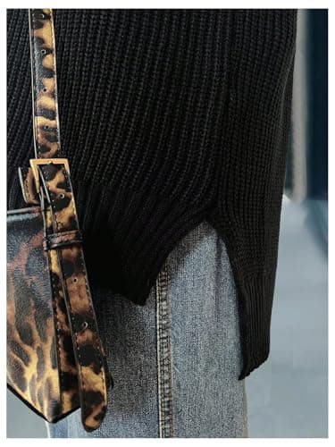 MakeMeChic Women's Plus Size Loose V-Neck Cable Knit Sweater Vest