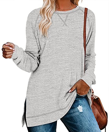 Aokosor Women's Long Sleeve Tunic Tops for Leggings