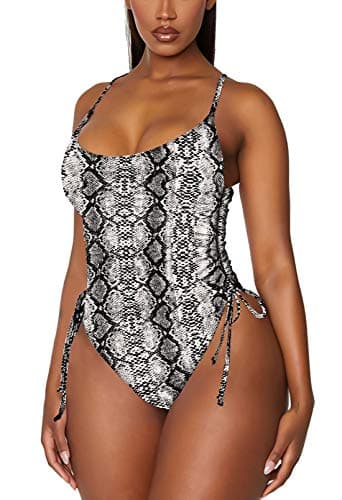 Viottiset Women's Ruched One Piece Swimsuit for Tummy Control